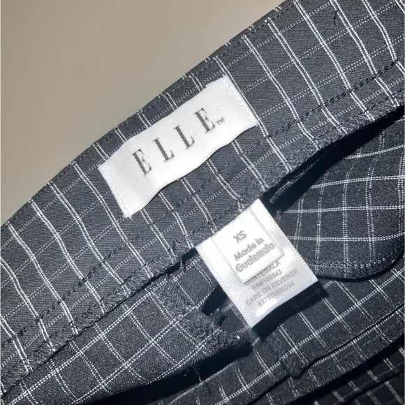 ELLE Pants Light Plaid Design - Picture 3 of 4